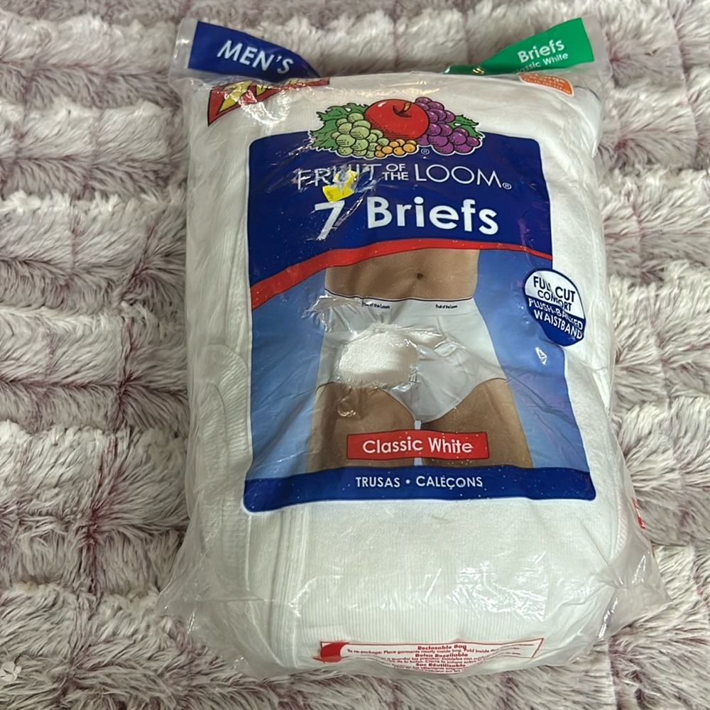 Fruit Of The Loom 7 Classic White Briefs
